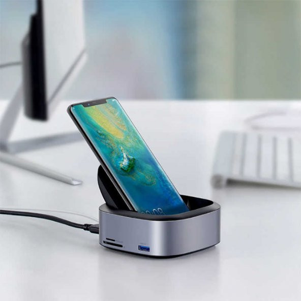 Basus Mate Docking Type-C Mobile Phone İntelligent Hub Expanded Socket (High Configuration)