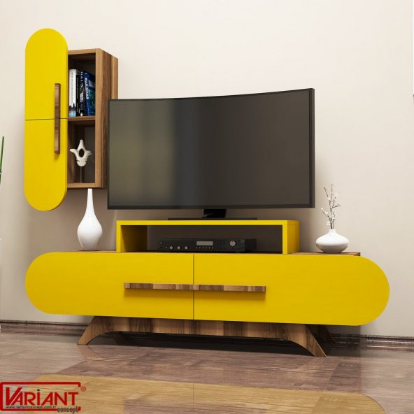 Variant Rose Duvar Raflı Tv Ünitesi - 5
