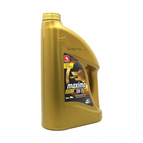 Petrol Ofisi Maxima 0W-20 4 Lt Tam Sentetik Motor Yağı - Resim 2