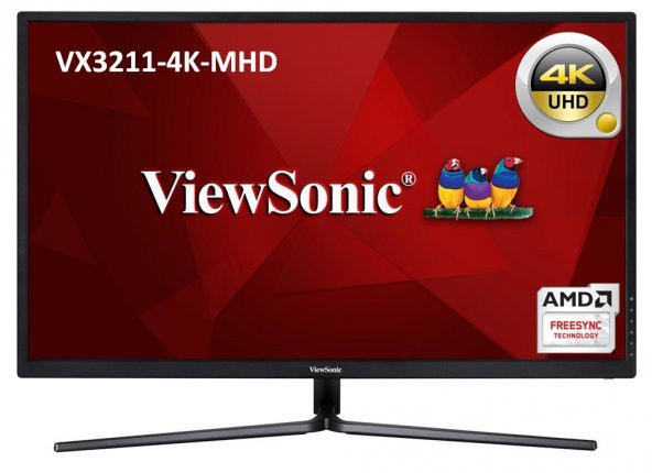 ViewSonic 32 VX3211-4K-MHD 4K 3840X2160 2xHDMI+DP HDR10 EĞLENCE TASARIM MONİTÖRÜ