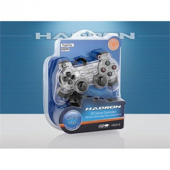 HADRON HD315 ŞEFFAF IŞIKLI TİTREŞİMLİ PC OYUN JOYSTİCK - 3
