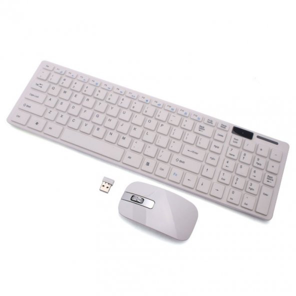 KABLOSUZ KLAVYE MOUSE SET PC VE SMART TV KLAVYESİ - 4