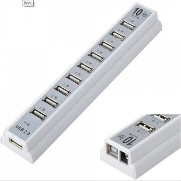 10 PORT USB ÇOĞALTCI ÇOKLAYICI HUB 4235p ADAPTÖRLÜ ÇOKLU AYGIT Cİ - 3