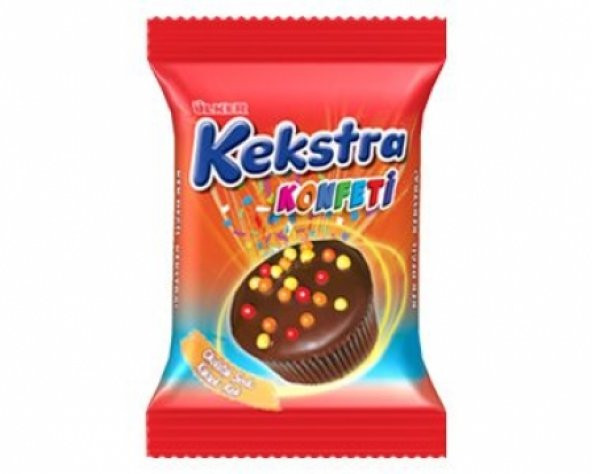 Ülker Kekstra Konfeti Çikolatalı Soslu Kakaolu Kek 40 gr - 1