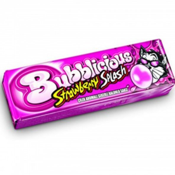 Bubblicious Çilek Aromalı Şekerli Balonlu Sakız 38 gr