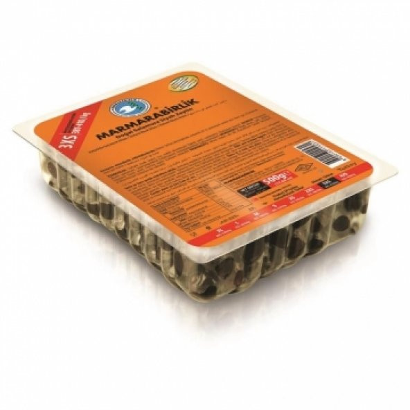 Marmara Birlik 3XS Doğal Salamura Siyah Zeytin 500 Gr Vakumlu - 1