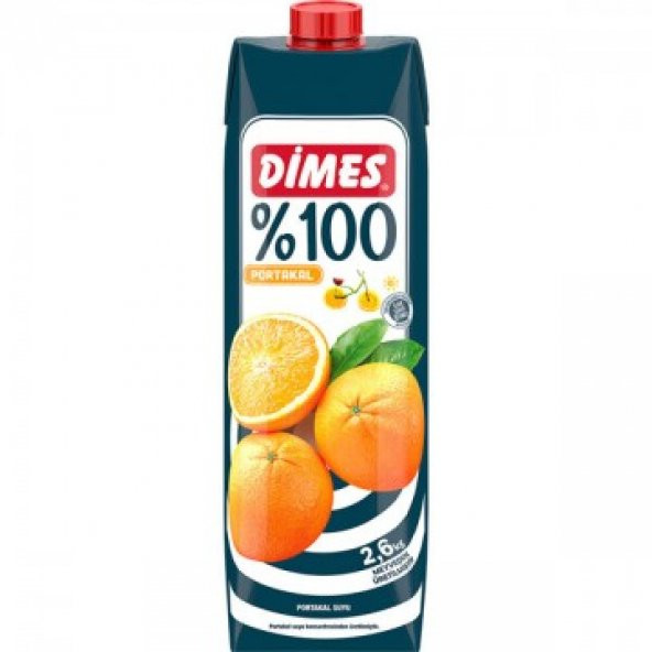 Dimes 100 Meyve Suyu Portakal 1 Lt