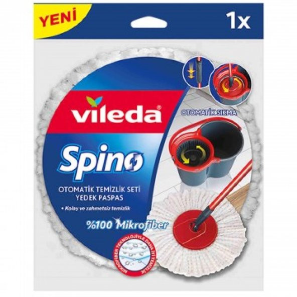 Vileda Spino Otomatik Sıkmalı Temizlik Seti Yedeği