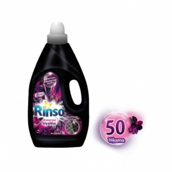 Rinso Sıvı Deterjan Kusursuz Siyahlar 3 lt 50 Yıkama