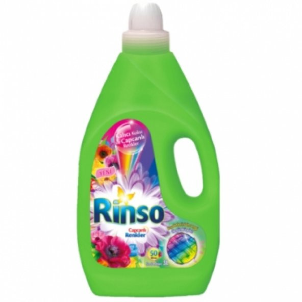 Rinso Sıvı Kır Bahçesi Çiçek Özleri 50 Yıkama 3 lt
