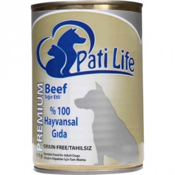 Pati Life Tahılsız Biftekli Konserve Köpek Maması 415 Gr