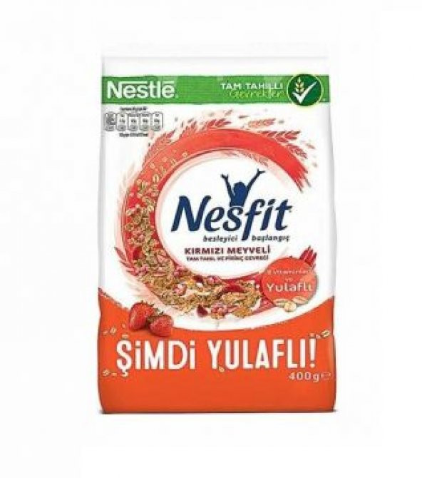 Nestle Nesfit Kırmızı Meyveli Tam Buğday ve Pirinç Gevreği 400 gr