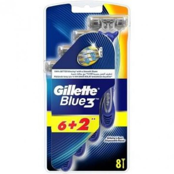 Gillette Blue 3 Kullan-At Tıraş Bıçağı 8 Adet