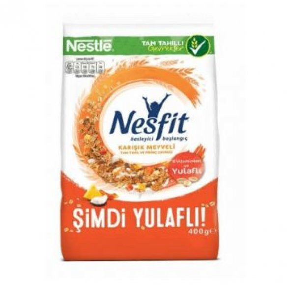 Nestle Nesfit Karışık Meyveli Tam Buğday ve Pirinç Gevreği 400 gr