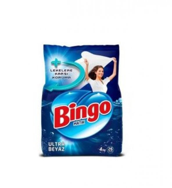 Bingo Matik Beyaz Toz Çamaşır Deterjanı 4 Kg
