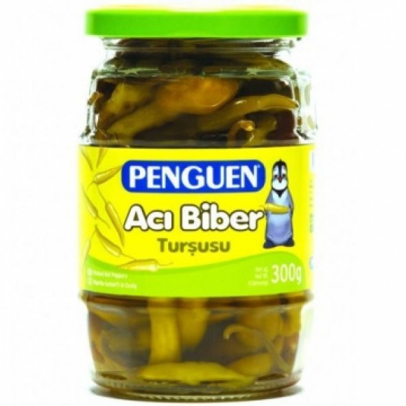 Penguen Acı Biber Turşusu Cam 300 gr