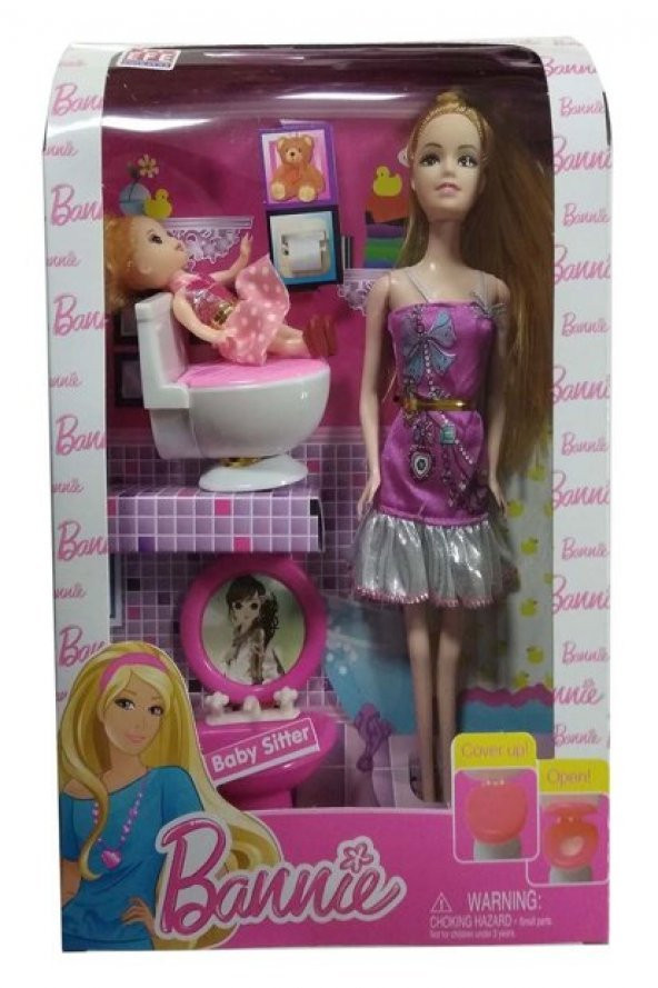 Kutulu Klozetli Barbie Bebek