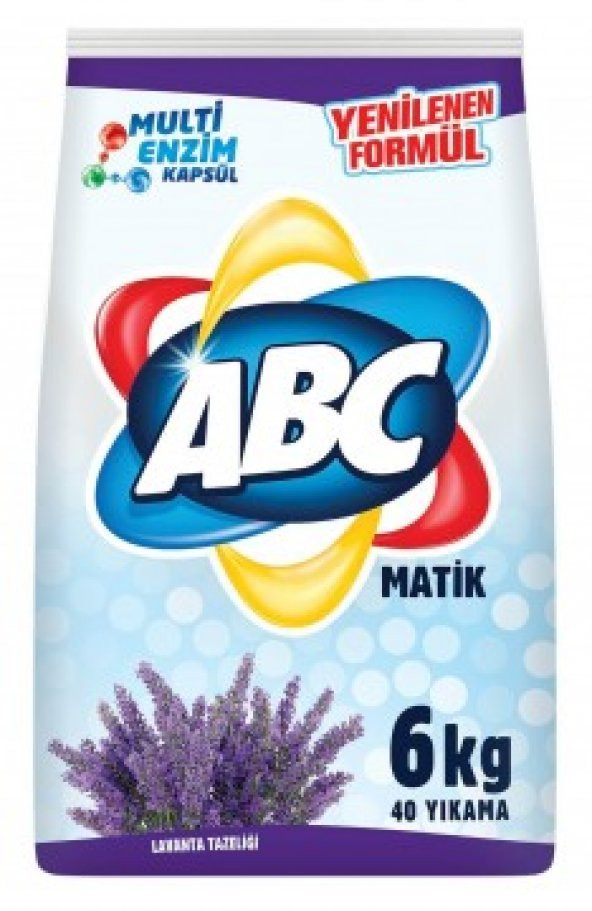 Abc Matik Çamaşır Deterjanı Lavanta 6 kg