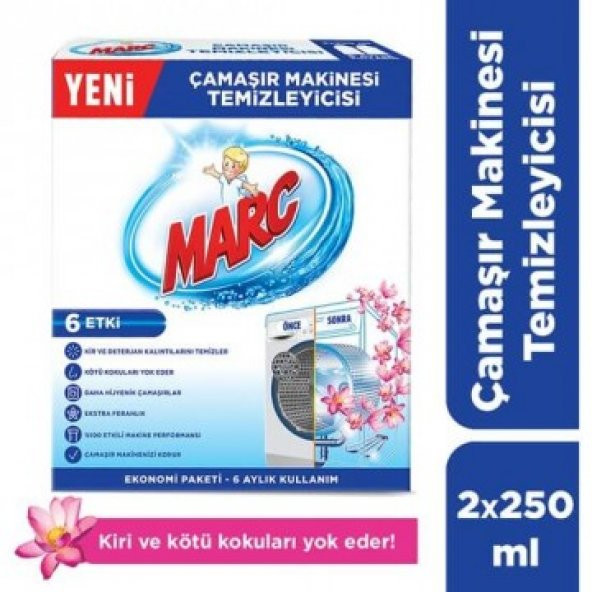 Marc Çamaşır Makinesi Temizleyicisi 2x250 ml - 1