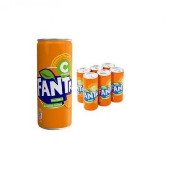 Fanta 330 ml Portakal 6'lı