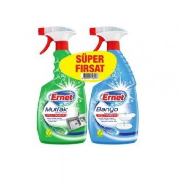 Ernet Mutfak ve Banyo Temizleyici 750 Ml + 750 Ml