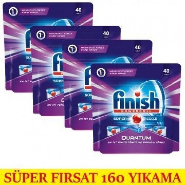 Finish Quantum Tablet Deterjan 160 Adet