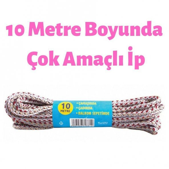Çok Amaçlı İp Çamaşır Branda Salıncak İpi (1 ADET FİYATIDIR) - 5