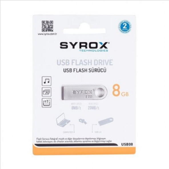 SYROX 8GB METAL USB FLASH BELLEK