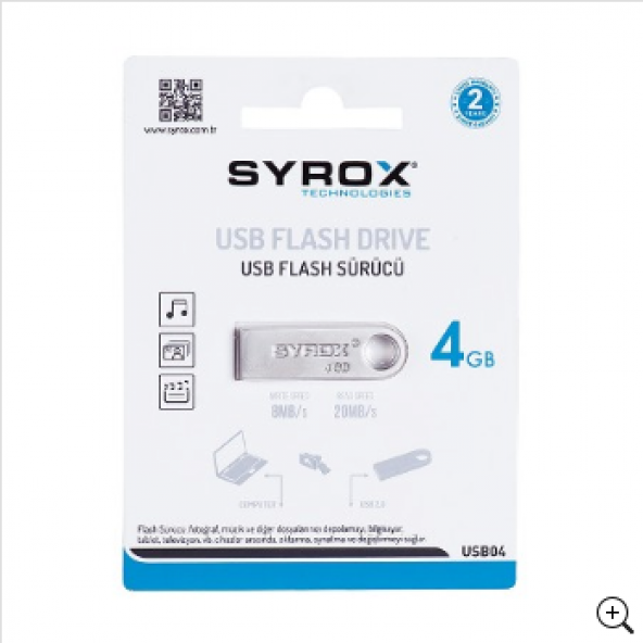 SYROX 4 GB METAL USB FLASH BELLEK