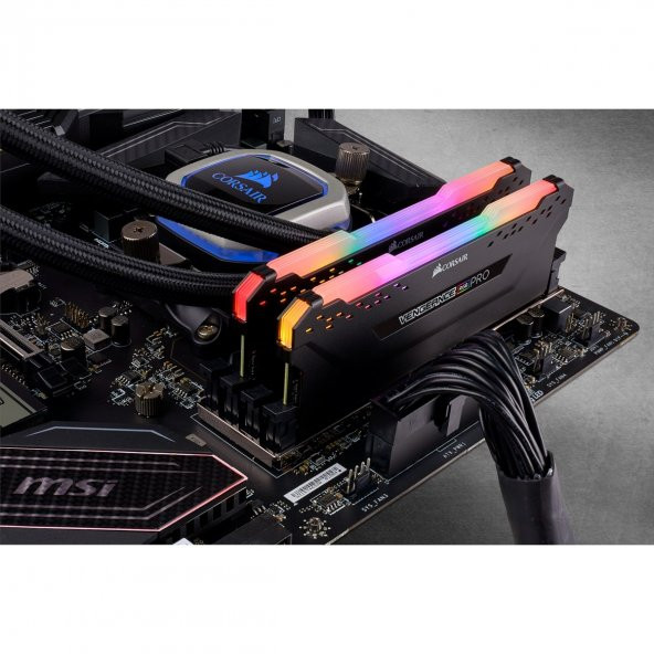 Corsair Vengeance RGB PRO 32GB (2x16) 2666MHz DDR4 CMW32GX4M2A2666C16 Bellek - 3