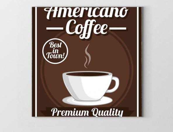 Americano Coffee Vintage Afiş Tablosu