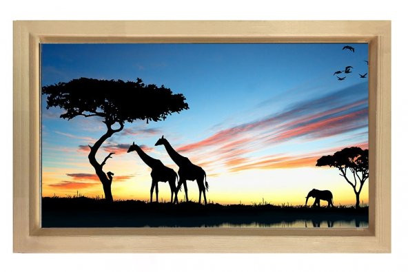 Naturel Ahşap Çerçeve - 50x70 - 3