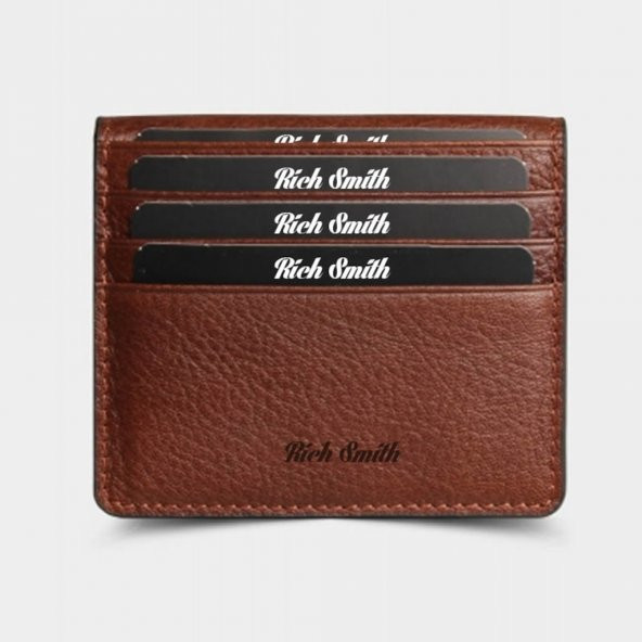 Rich Smith  DOUBLE ÇİFT TARAFLI DERİ KARTLIK / S4952 Hediye - 2