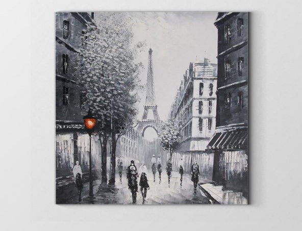 Eiffel Kulesi Siyah-Beyaz Tablosu