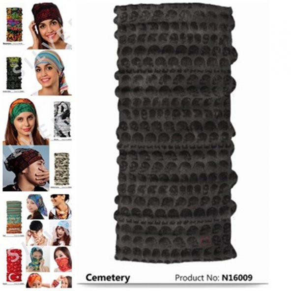 Narr Buff Bandana Cemetery -Çok Fonksiyonlu - 2