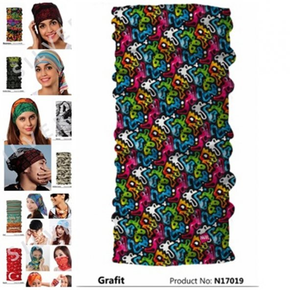 Narr Buff Bandana Grafit -Çok Fonksiyonlu - 2