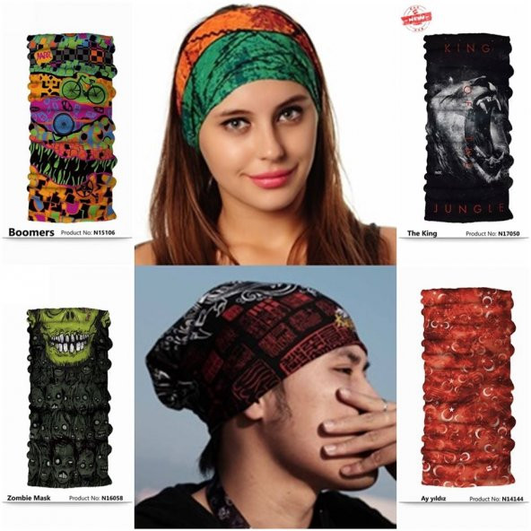 Narr Buff Bandana ındian Skull -Çok Fonksiyonlu - 3