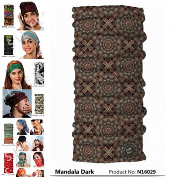 Narr Buff Bandana Mandala Dark -Çok Fonksiyonlu - 2