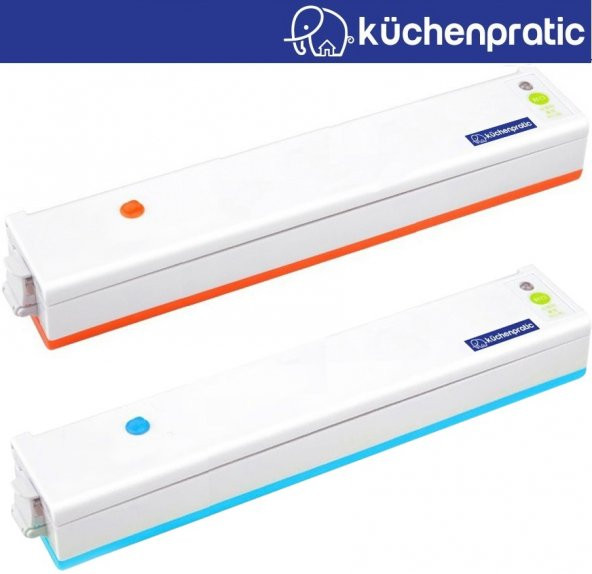 Küchen Pratic Ev Tipi Elektrikli Vakum Makinesi - Gıda Vakum Makinesi - 10 Poşet Hediye - Mavi - 4