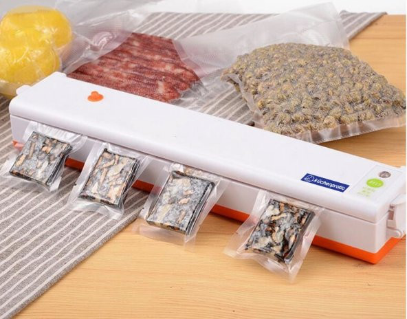 Küchen Pratic Tırtıklı Vakum Poşeti 100 Adet Desenli Vakum Naylonu 18X23 - 2