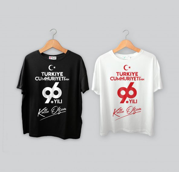 TCB002 - Baskılı T-Shirt Cumhuriyet Bayramı Tişört Dizayn 29 Ekim Tshirt Bastırmak Okul İçin Toplu Tasarım Tişört - 2