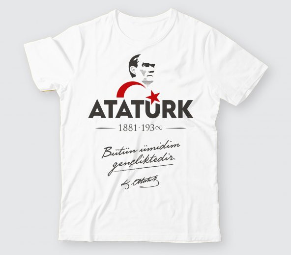 TCB004 - Baskılı T-Shirt Cumhuriyet Bayramı Tişört Dizayn 29 Ekim Tshirt Bastırmak Okul İçin Toplu Tasarım Tişört