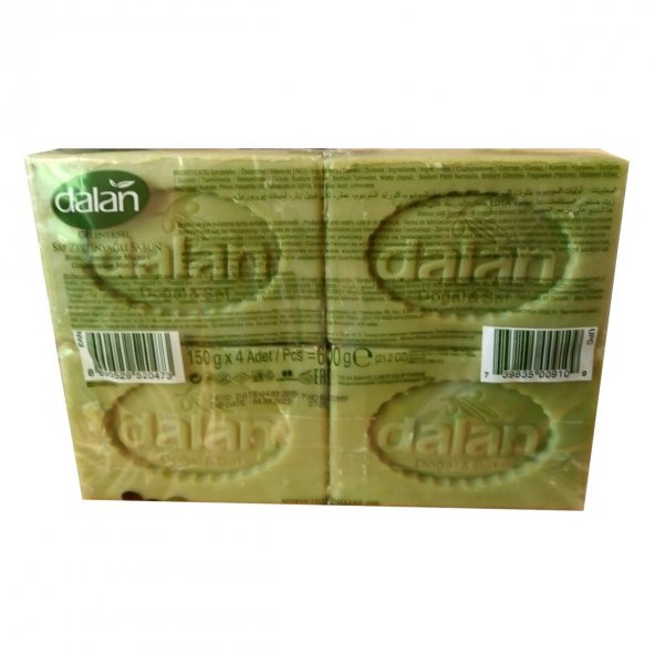 Dalan Geleneksel Zeytinyağlı Saf Sabun 150 Gr x 4 Adet - 4