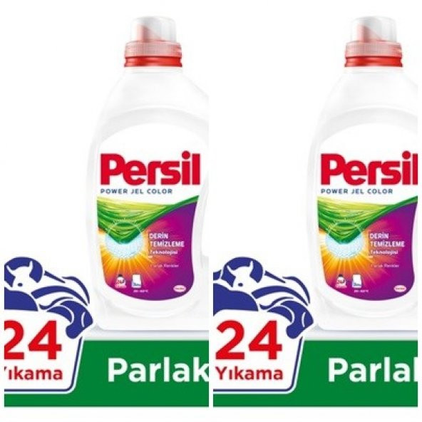 Persil Power Jel Çamaşır Deterjanı renkli 24 Yıkama *2 = 48 yıkama