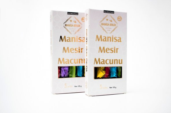 MESİR BİRLİK MESİR MACUNU GLİKOZSUZ 105 GR 5Lİ ÇUBUK 2 Lİ SET 105 2 210 GR