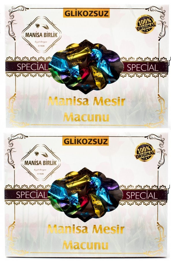 MESİR BİRLİK 195 GR SPECİAL GLİKOZSUZ MESİR MACUNU 2 Lİ SET 195  2   390