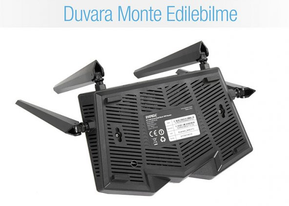Everest EWR-AC66 802.11ac Dual-Band 1200Mbps 1-FE WAN + 3-FE LAN Kablosuz Router - 5