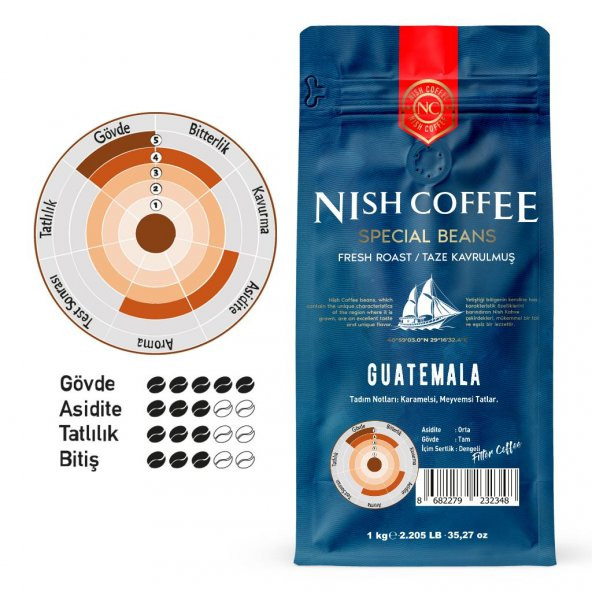 Nish Filtre Kahve Guatemala 1 Kg - 2