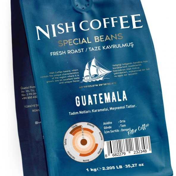 Nish Filtre Kahve Guatemala 1 Kg - 5