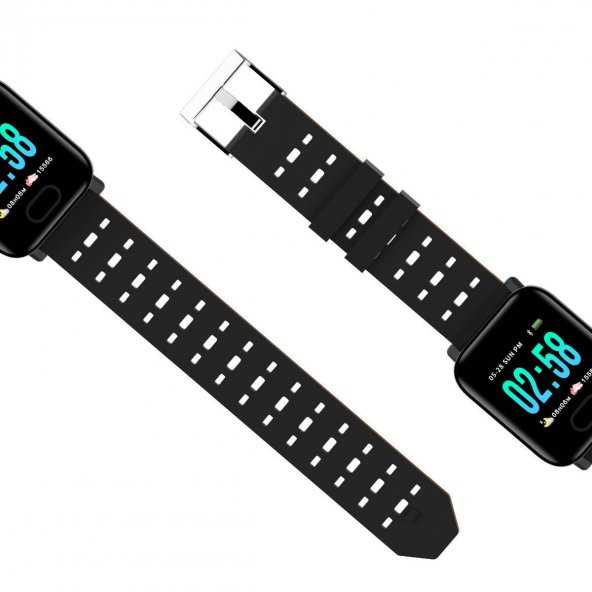 A6 Sport Smart Watch Akıllı Saat Su Geçirmez Siyah - 2